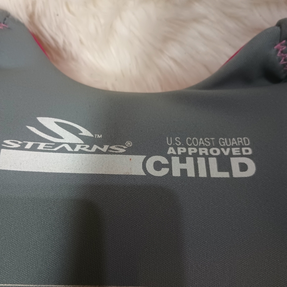 jacket-Stearns-children's 30-50 lb.-US Coast Guard approved pink - Picture 5 of 5